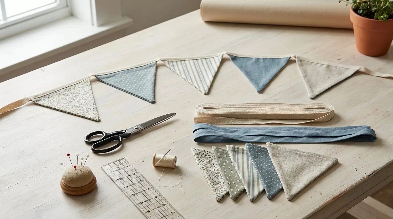 How to Sew a Decorative Flag Garland for Parties, Rooms, and Craft Displays - Image 1