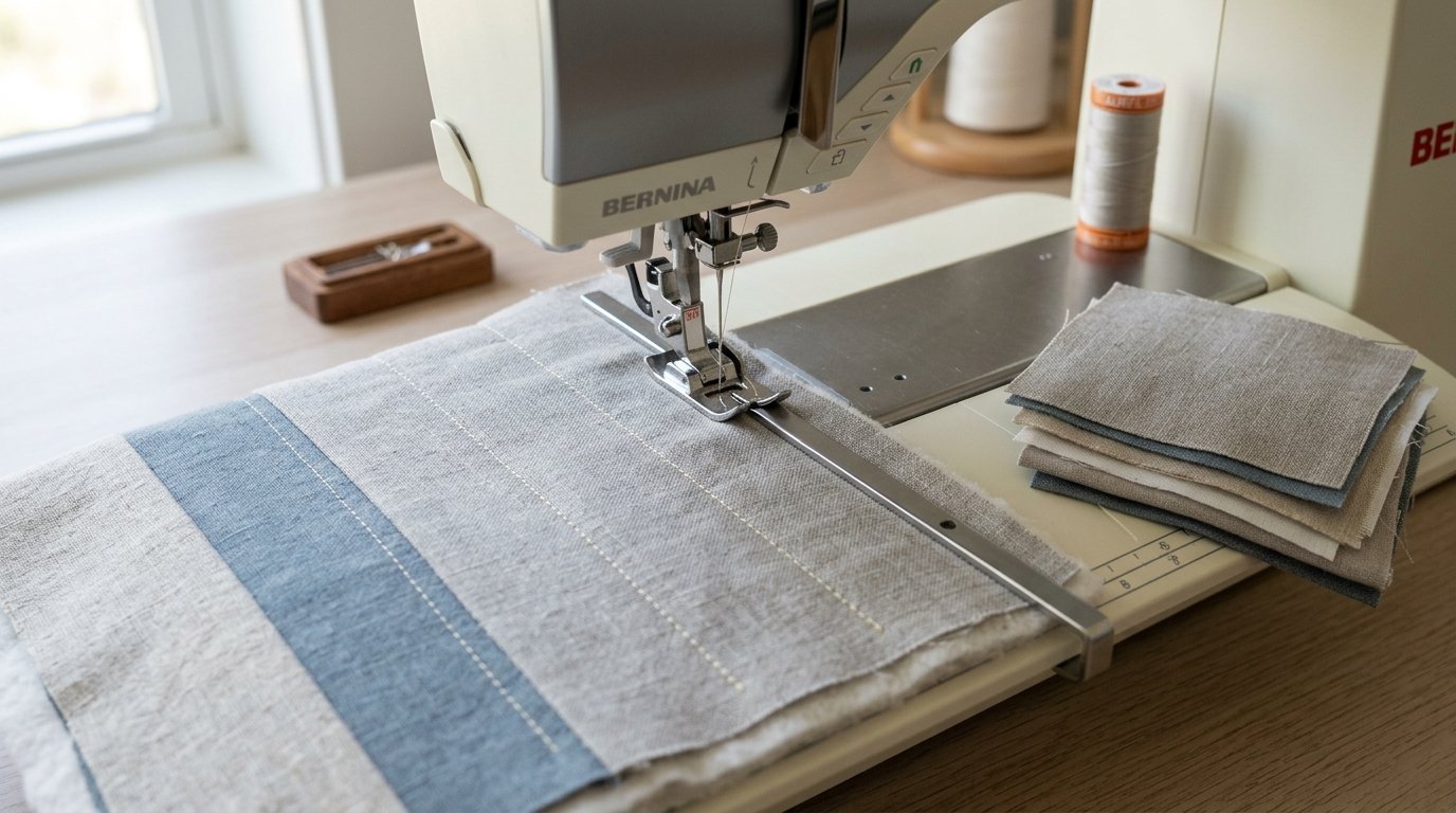Quilting With a Walking Foot With Guide Bar: Tips for Even Lines - Image 2