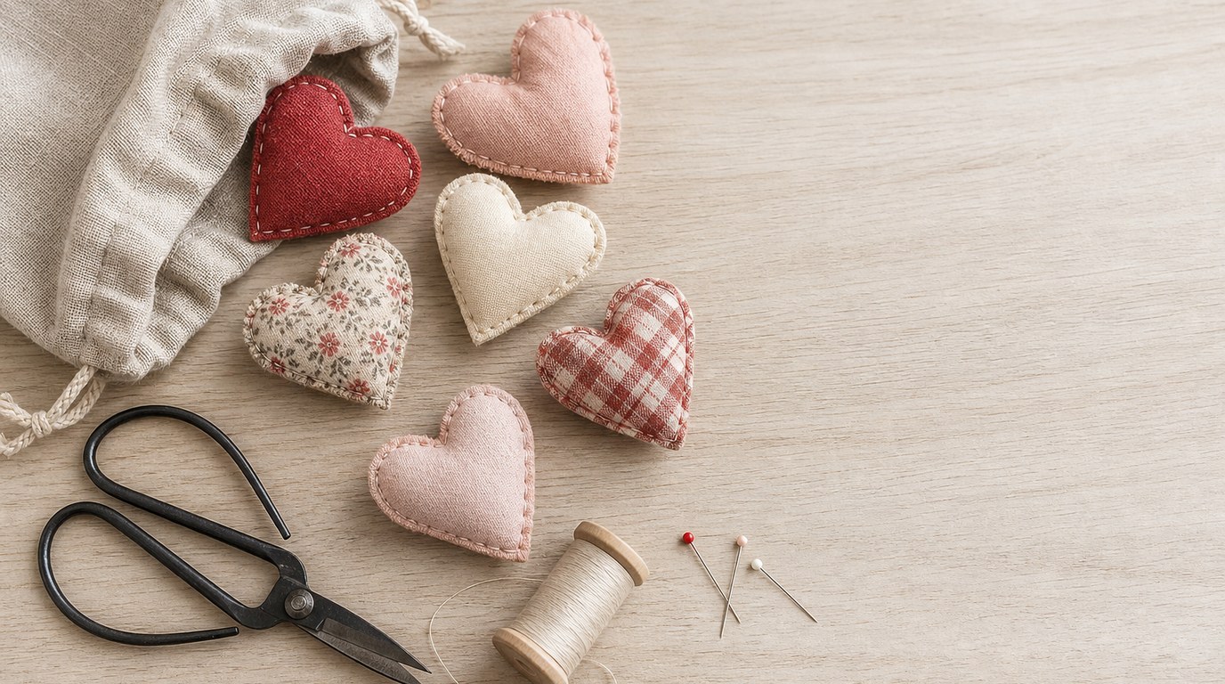 Valentine’s Day Sewing Project: Easy Fabric Heart Garland Tutorial - Image 1