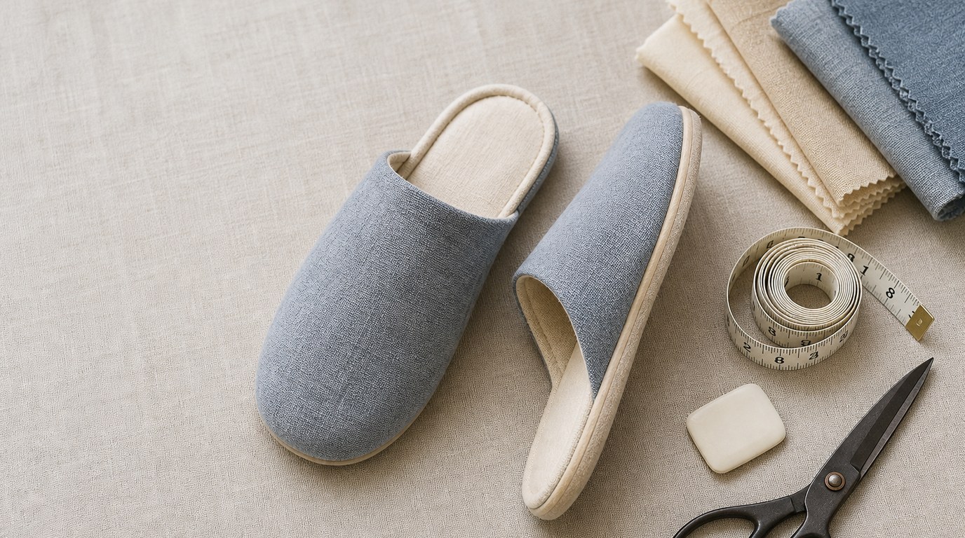 Slippers in an Hour: Beginner Sewing Tutorial for Fabric Slip-Ons - Image 1