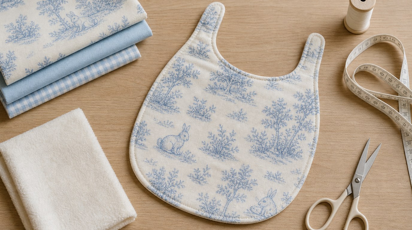 Baby Bib in Under 30 Min: Easy Sewing Tutorial - Image 1