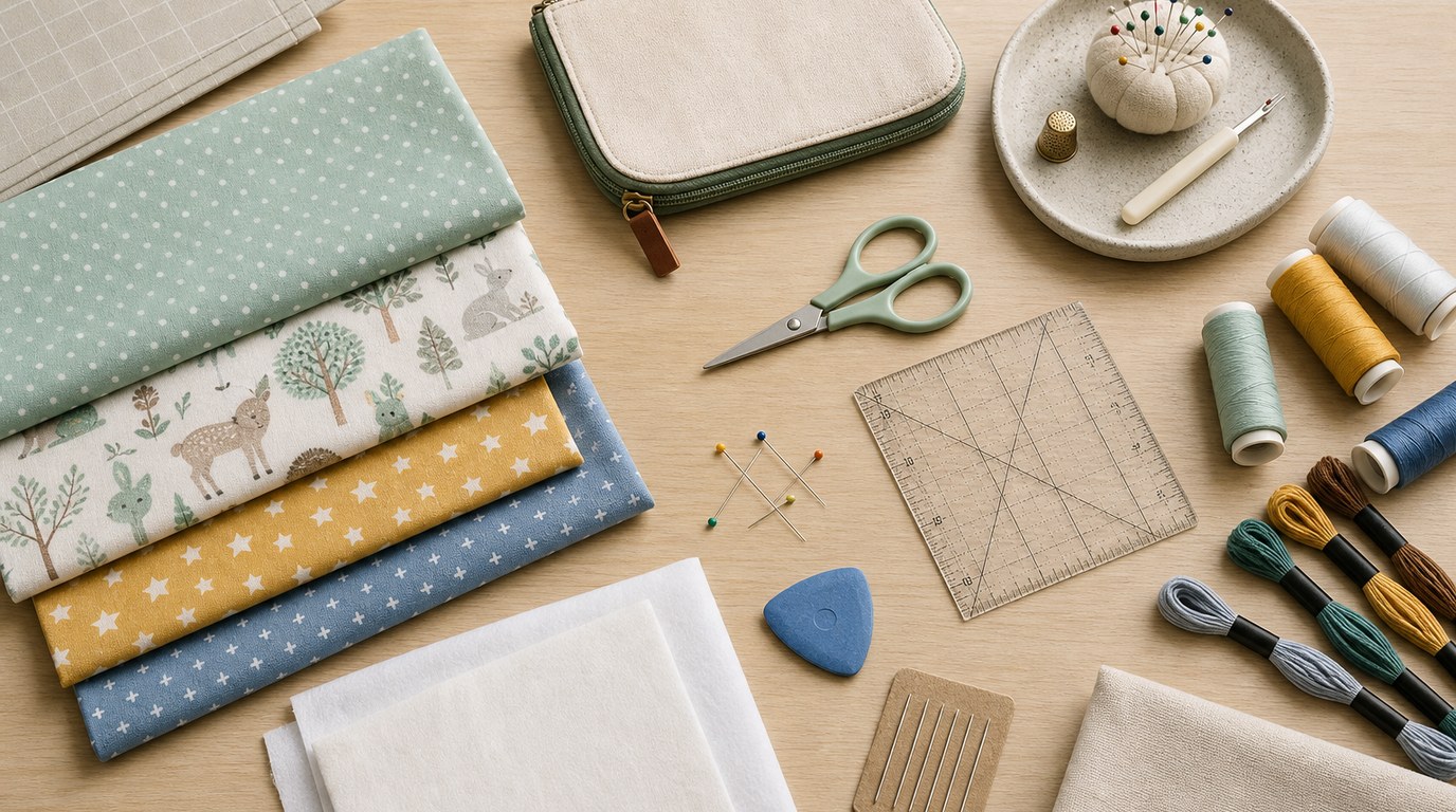Appliqued Tictactoe Travel Pouch: Easy Sewing Project for Kids - Image 1