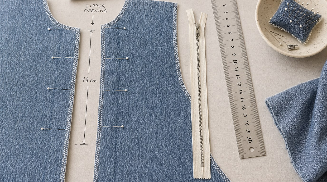 How to Install a Centered Zipper: Step-by-Step Sewing Guide - Image 2