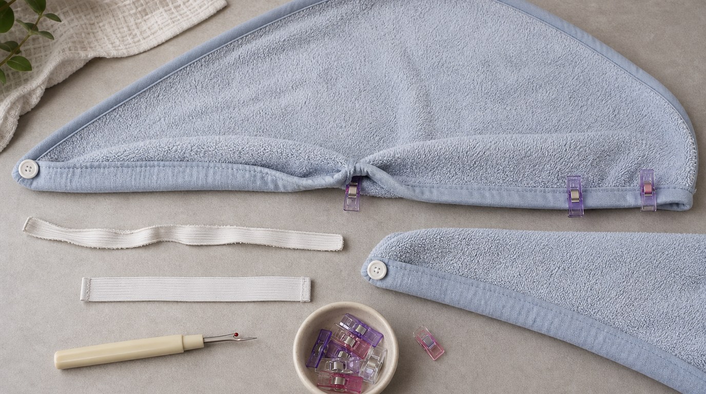 Spa Towel Wrap: Easy Sewing Tutorial for Bath Accessories - Image 2