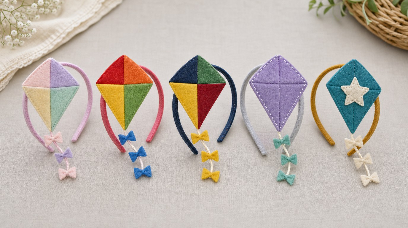 Felt Kite Headband for Kids Sewing Project: Easy Craft Tutorial - Image 2
