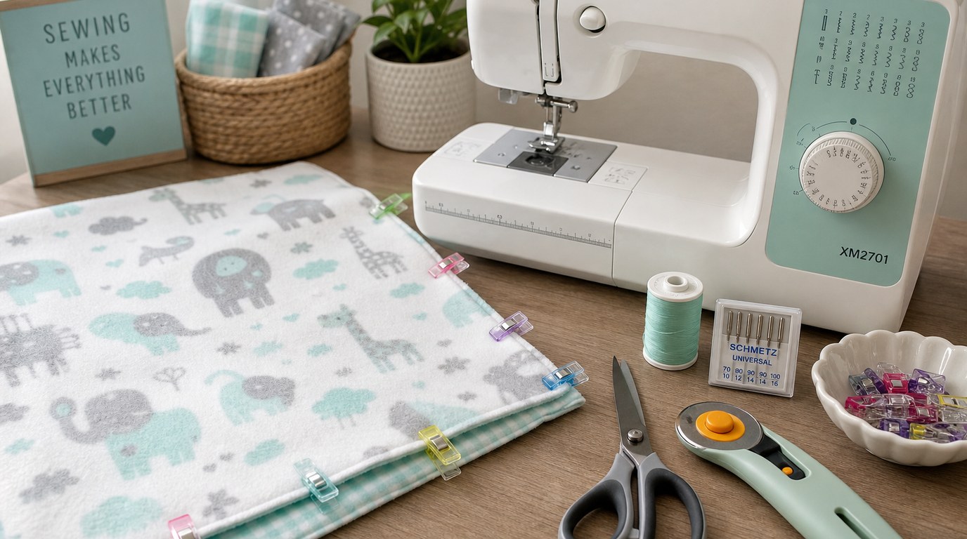 Beyond Easy Flannel Baby Blanket How-To: A Beginner Sewing Guide - Image 2